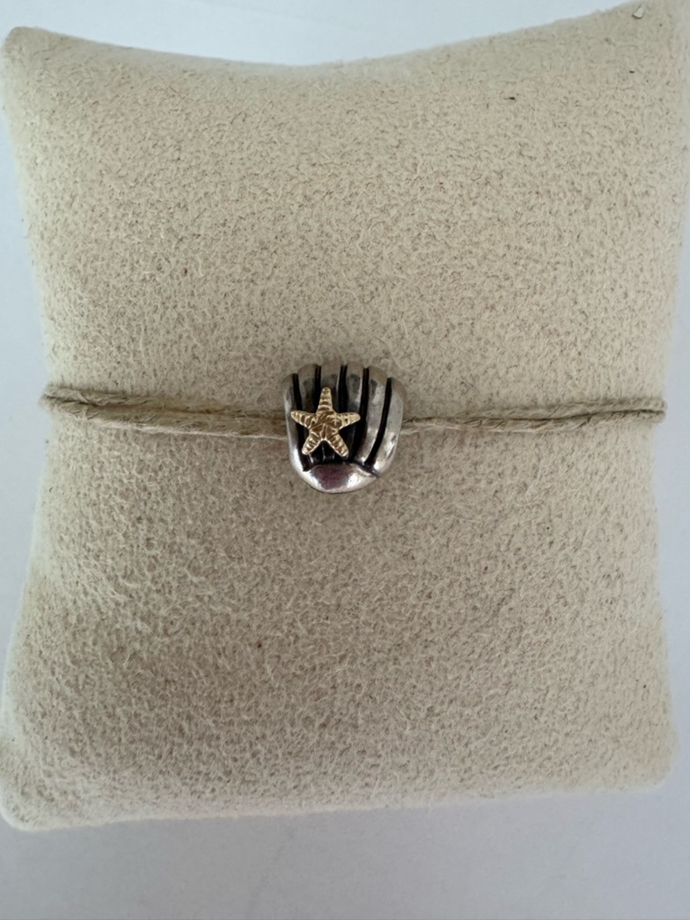 Pandora 790249 Retired Seashell Starfish Charm 925 14K Gold